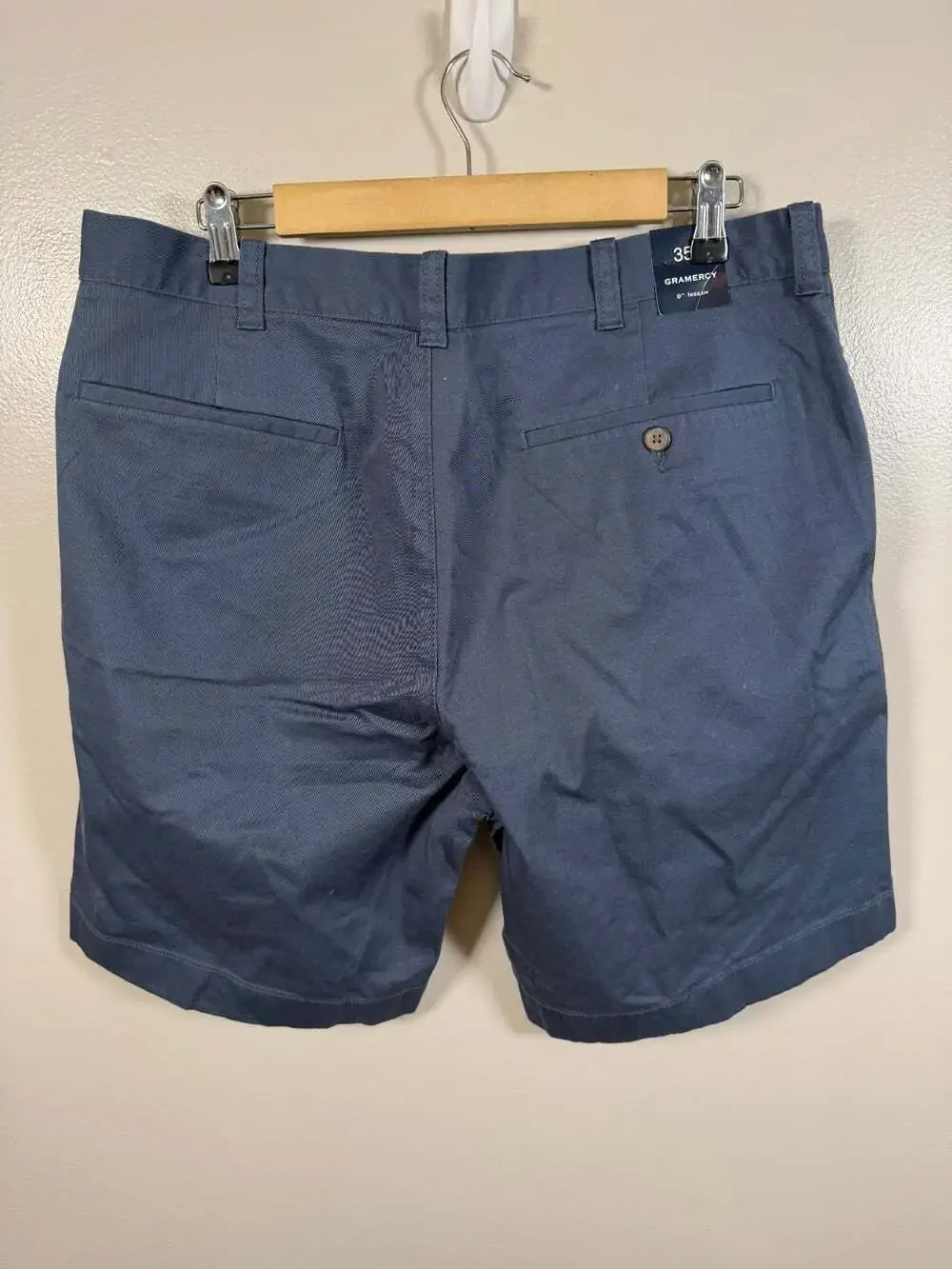J. Crew Flex Gramercy Chino Shorts Size 35 Blue 9